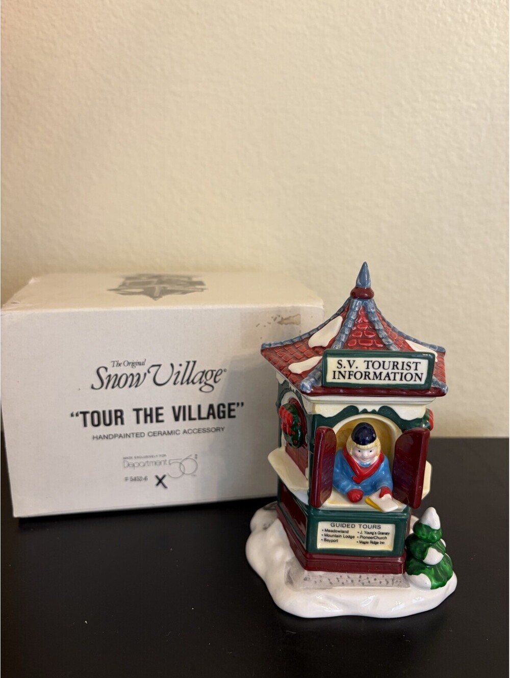Dept 56 Original Snow Village Tour The Village #5452-6 Ceramic Packaging